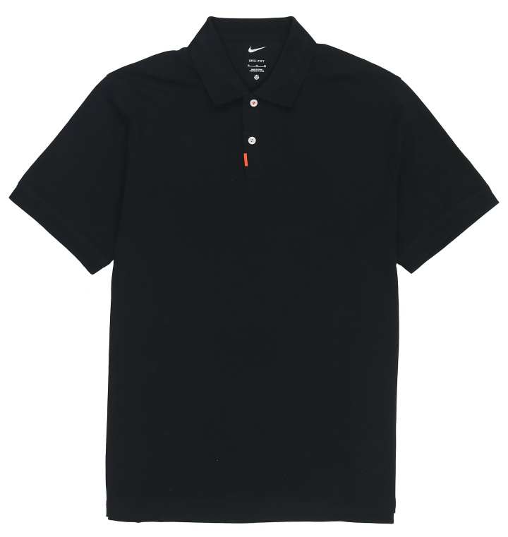 Nike Nike Polo Shirts Men's Black Polo Collar Moderate Straight Fit