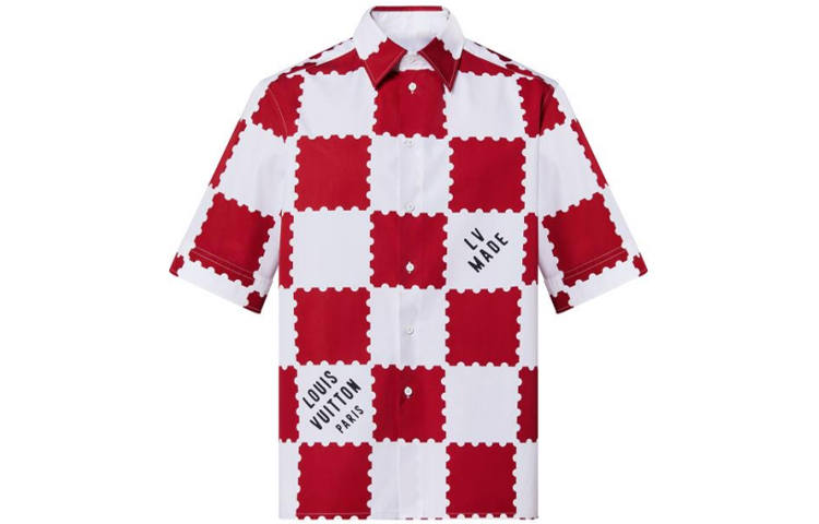 LOUIS VUITTON LOUIS VUITTON Shirt Men's Red White