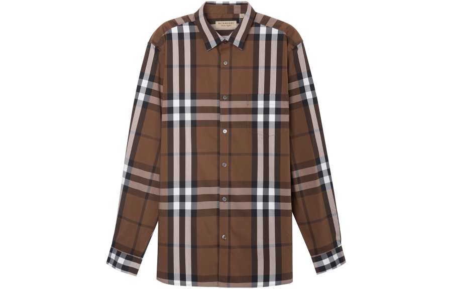 Burberry Shirt Men's Dark Brown