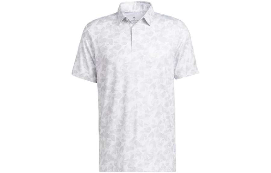 Adidas Adidas Polo Shirts Men's Gray Polo Collar Moderate Straight Fit