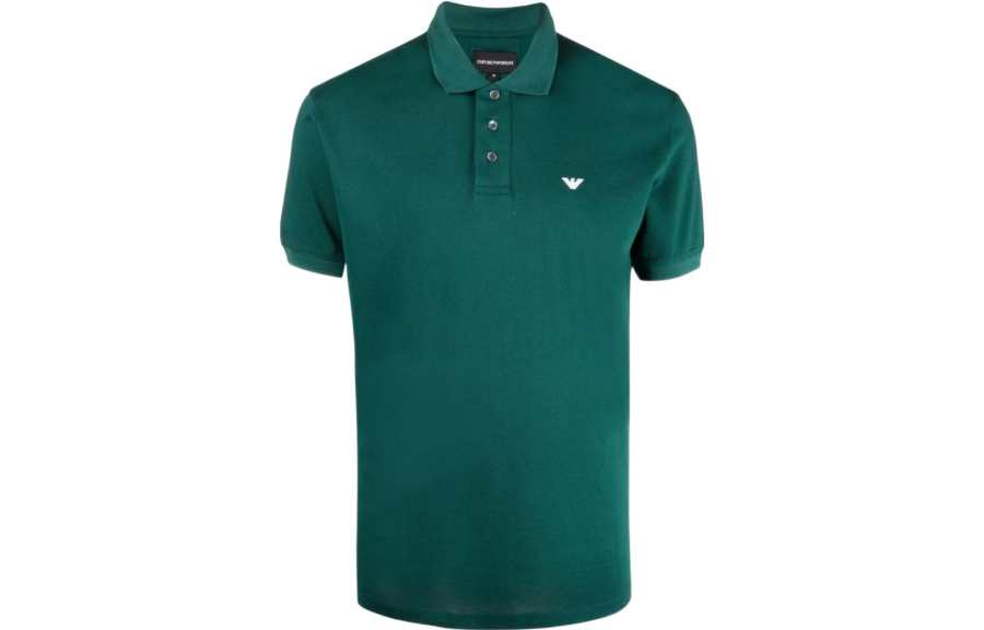 EMPORIO ARMANI SS22 Polo Shirt Men's Green
