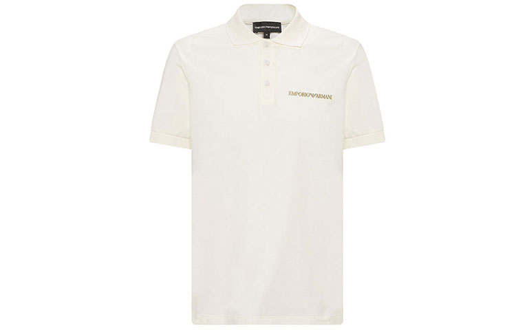 EMPORIO ARMANI SS22 Polo Shirt Men's Ecru