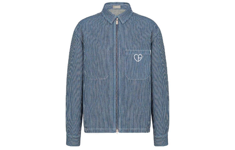 DIOR Quarterly New Products Shirts Men's Blue Lapel Moderate