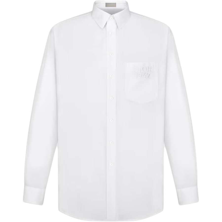 DIOR DIOR Shirts Men's White Lapel Moderate Other