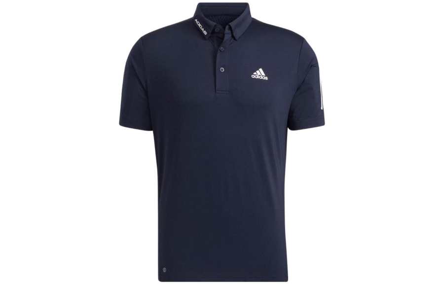 Adidas Adidas Polo Shirts Men's Blue Polo Collar Moderate Straight Fit