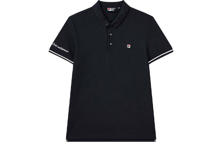 FILA Polo Shirts Men's Ultramarine Blue Polo Collar Moderate Straight Fit