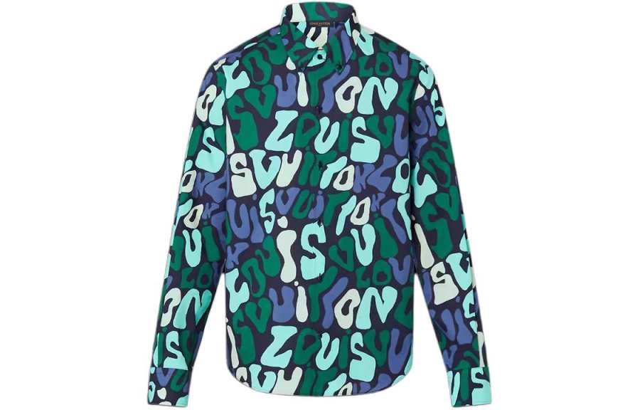 Louis Vuitton 2010s graphic-logo shirt