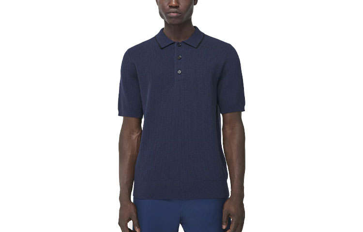 Burberry Polo Shirt Men's Ink Blue