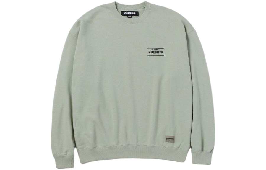 Neighborhood logo-patch cotton sweatshirt