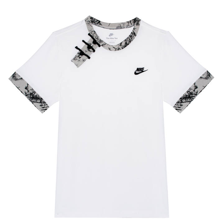 Nike Nike T Shirts Men's White Crew Neck Moderate Straight Fit