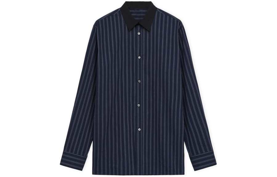 LOEWE LOEWE Striped Collared Button Up Shirt
