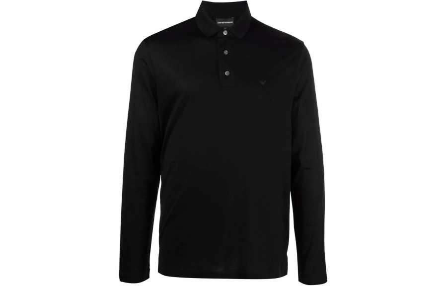 EMPORIO ARMANI SS21 Polo Shirt Men's Black