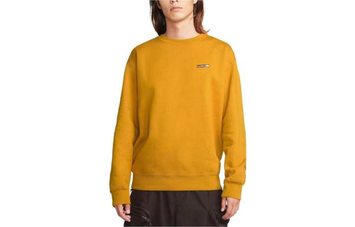 Nike Nike Sweatshirts Men's Orange Crew Neck Moderate Regular