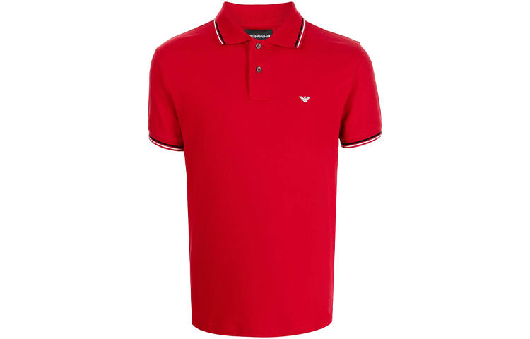 EMPORIO ARMANI FW21 Polo Shirt Men's Red