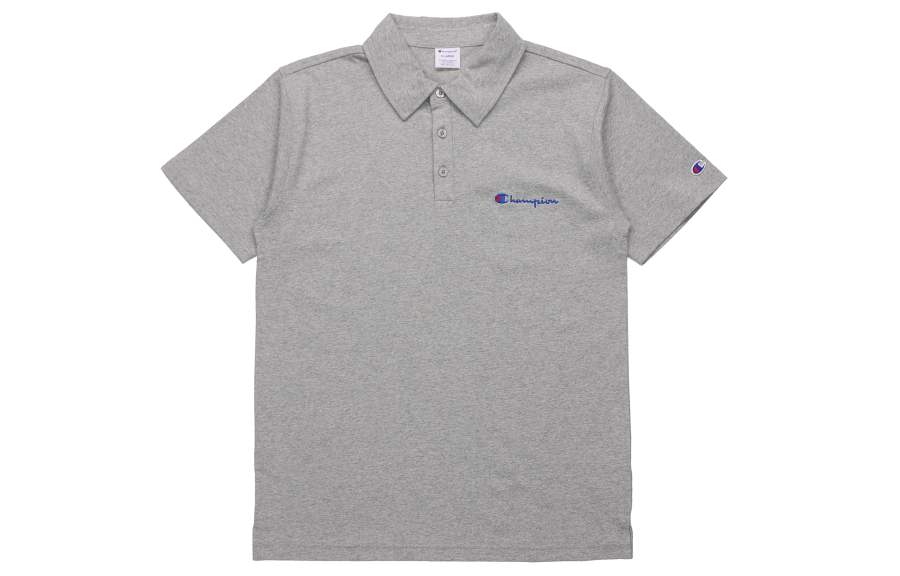 Champion Polo Shirt Japan Version Unisex Light Gray