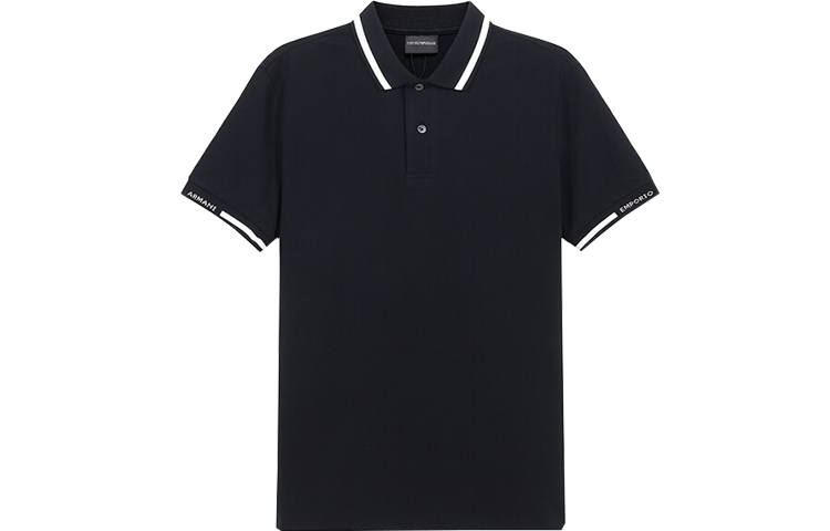 EMPORIO ARMANI Polo Shirt Men's Blue Black