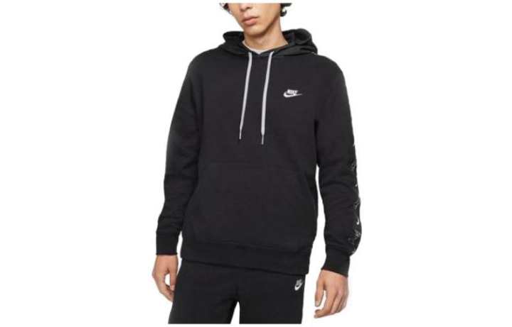 Nike Nike Sweatshirts Men's Black Hooded Moderate Regular