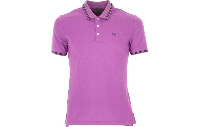 EMPORIO ARMANI Polo Shirts Men's Purple Moderate