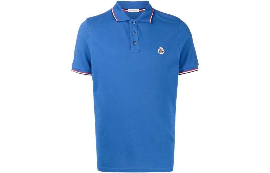 Moncler Logo appliqué Cotton Polo Shirt