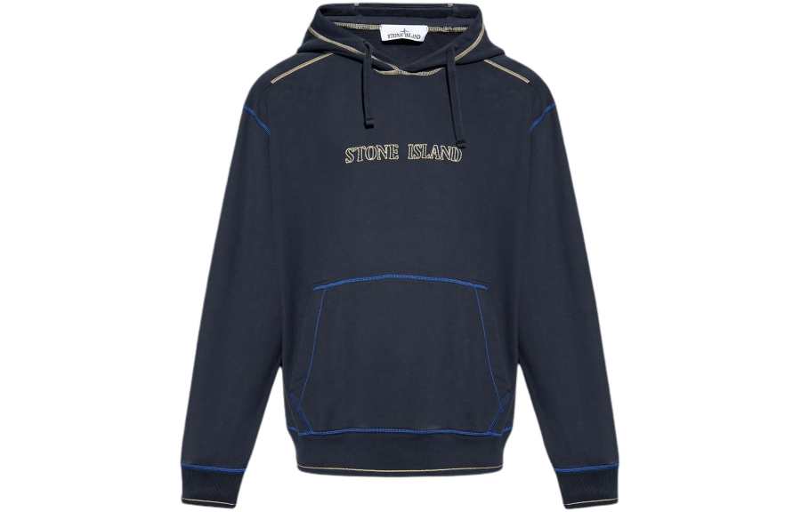 Stone Island logo-embroidered hoodie