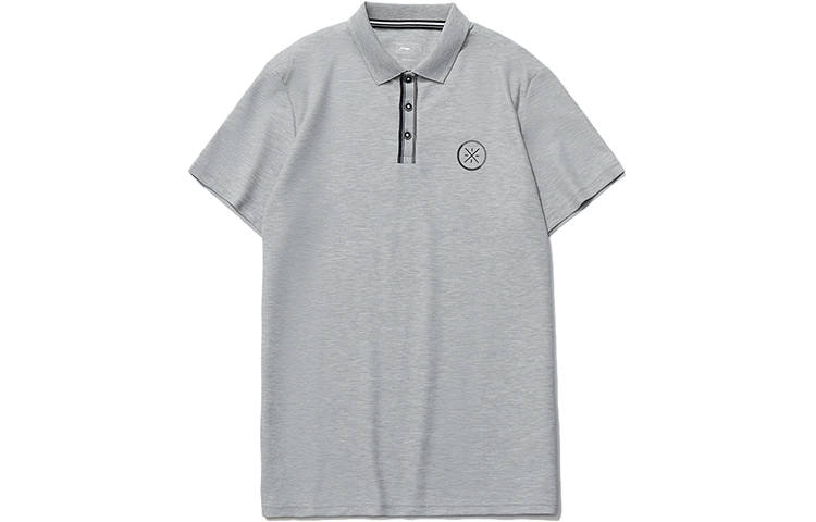 Li-Ning Li Ning Polo Shirts Men's Brick Gray Polo Collar Moderate Straight Fit