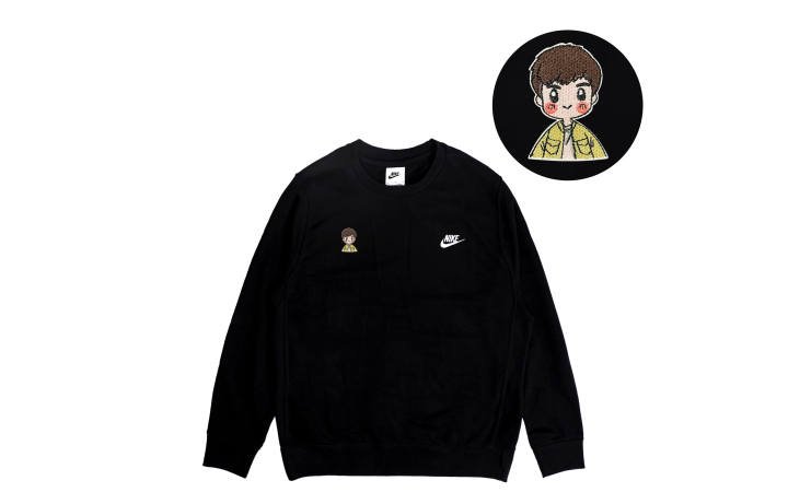 Nike Nike Sweatshirts Men's Black Crew Neck Moderate Regular