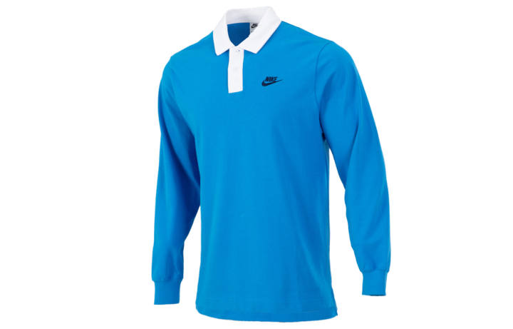 Nike Nike Polo Shirts Men's Blue Polo Collar Moderate Straight Fit