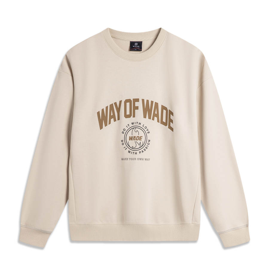 Li-Ning Li Ning Basketball Collection Sweatshirt Men's Oat Gray