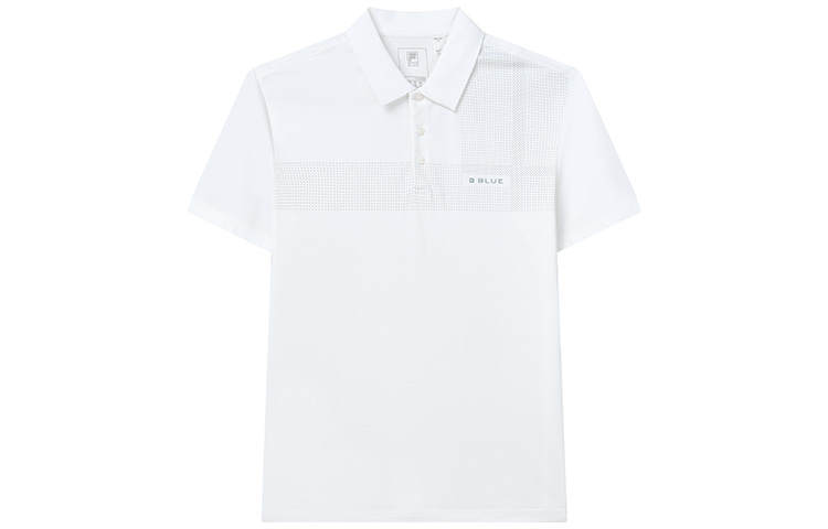 FILA Polo Shirts Men's Standard White Polo Collar Moderate Straight Fit