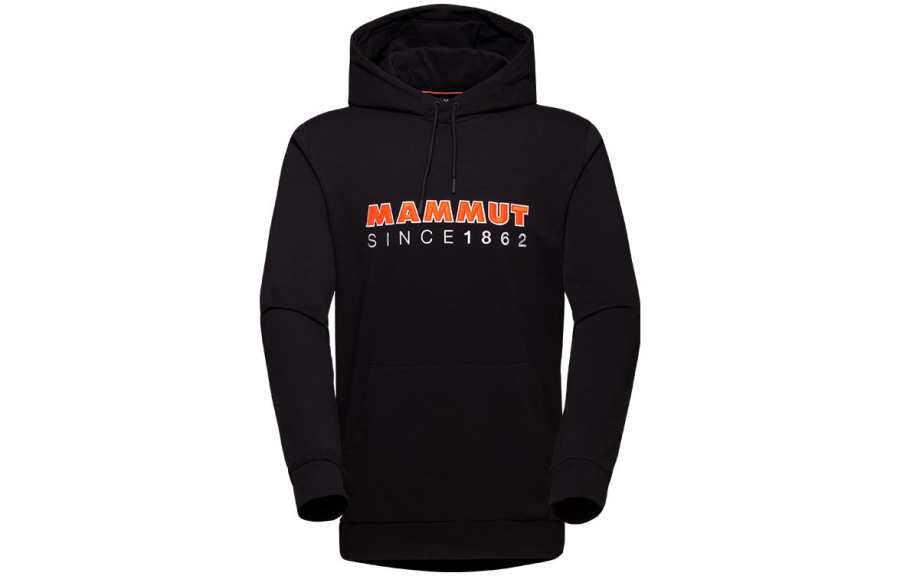MAMMUT Sweatshirts Men's Black Hooded Moderate Regular