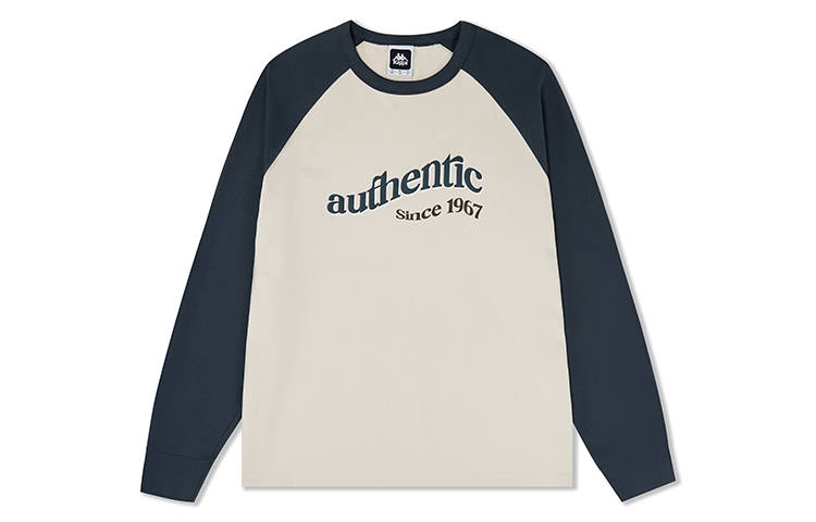 Kappa Sweatshirts Men's Malt Beige Brown 6337 Crew Neck Moderate Regular