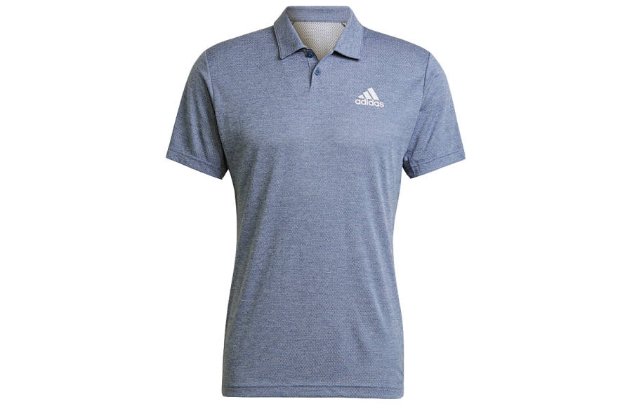 Adidas Adidas Polo Shirts Men's Blue Polo Collar Moderate Straight Fit