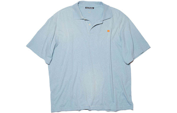 Acne Studios Acne Studios SS22 Polo Shirt Unisex Haze Blue