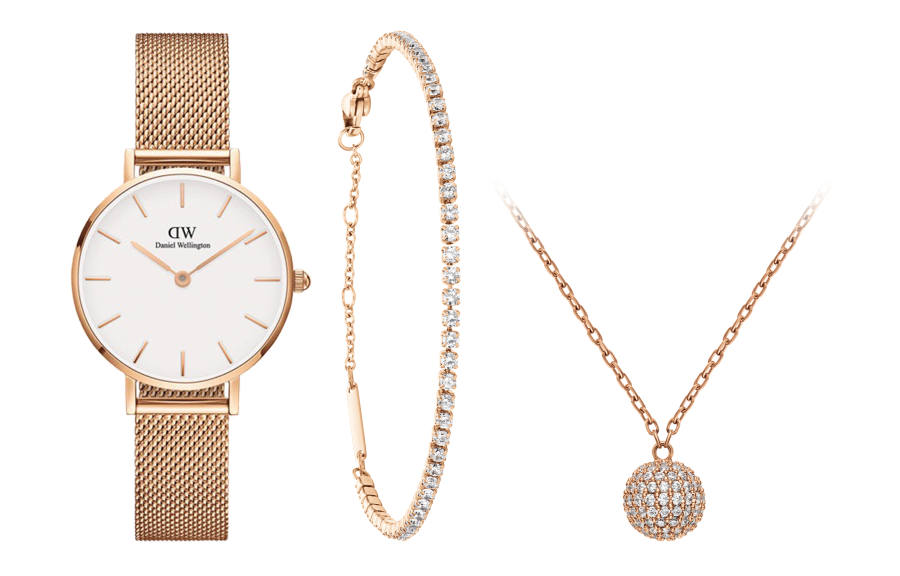 DW/DanielWellington Daniel Wellington Wrist Watches Quartz Movement Stainless Steel Watchband White Dial Women's Watch