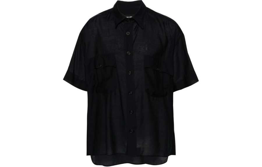 GIORGIO ARMANI SS24 Shirt Men's Midnight Blue