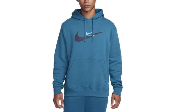 Nike Nike Sweatshirts Men's Blue Hooded Moderate Regular