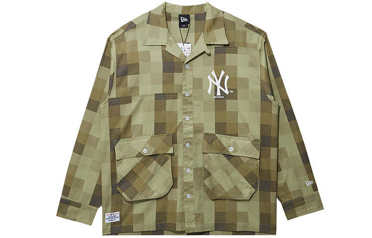 New Era Shirt Unisex Olive Green