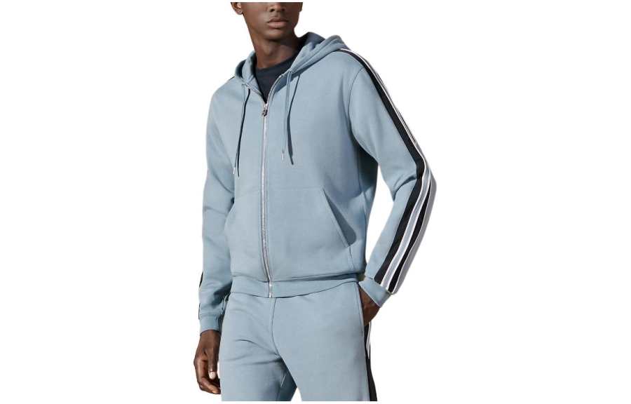 HERMES HERMES Sweatshirt Men's Light Gray Blue