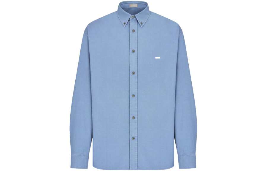 DIOR Homme Logo Embroidered Long Sleeved Shirt