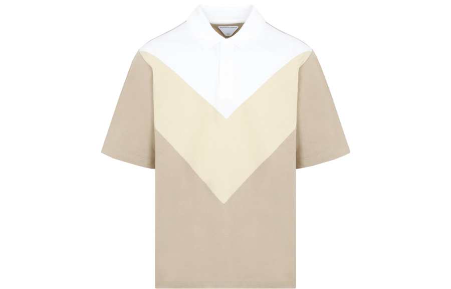 Bottega Veneta Polo Shirts Men's Multicolor Polo Collar Moderate Straight Fit