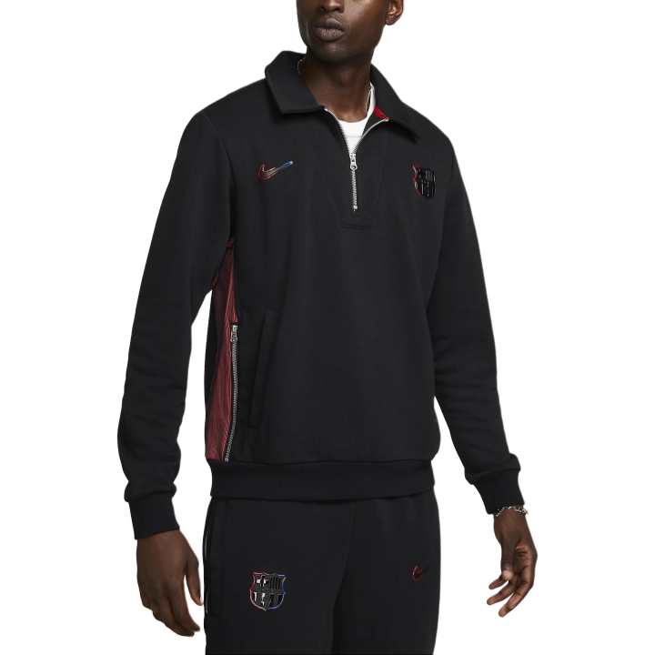 Nike Nike Fc Barcelona Standard Issue Away Men's Nike Dri FIT Soccer 1/4 Zip Top