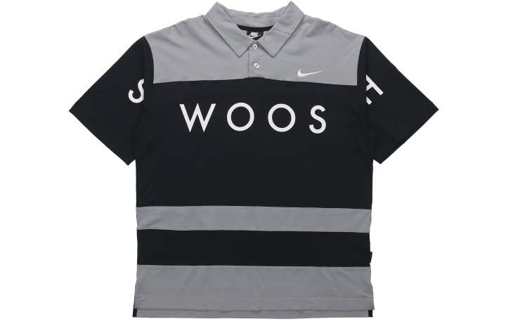 Nike Nike Polo Shirts Men's Black Polo Collar Moderate Straight Fit