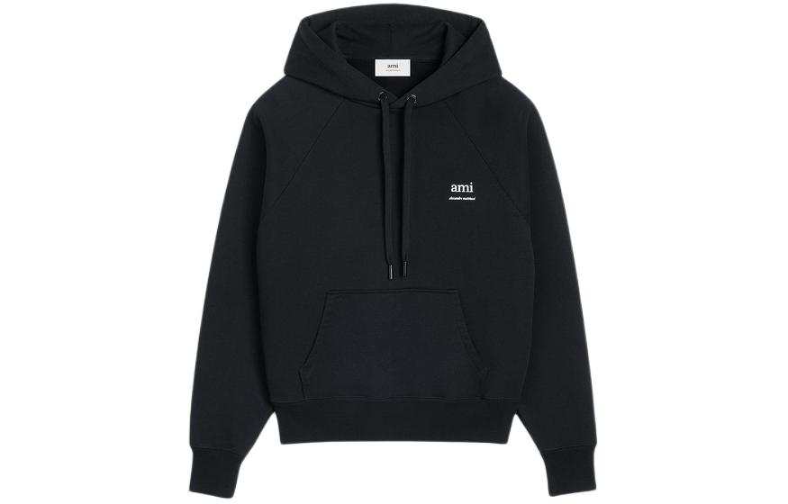 AMIPARIS Ami Paris Logo Printed Drawstring Hoodie
