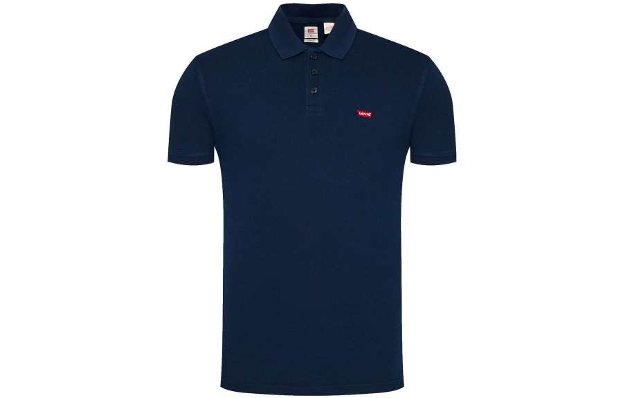 Levis Levis Polo Shirts Men's Blue Lapel Moderate
