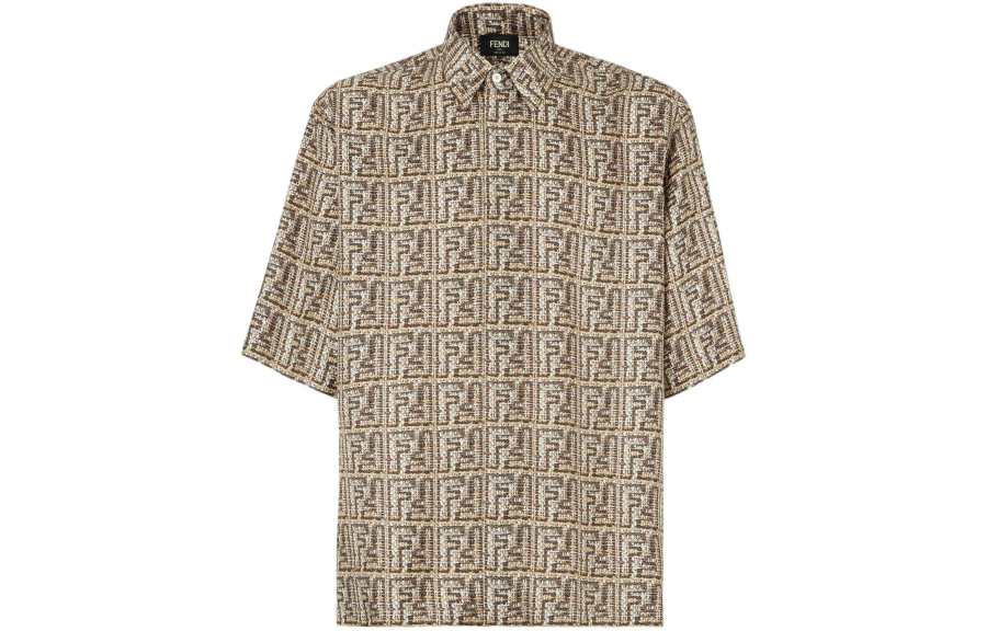 FENDI All Over Ff Motif Short Sleeved Shirt