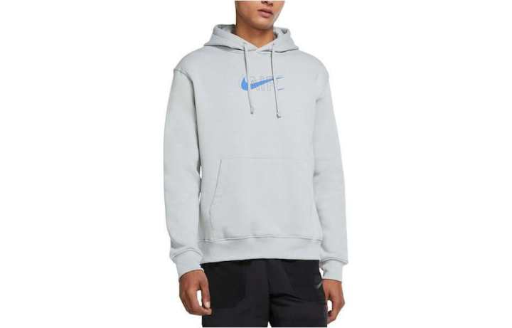 Nike Nike Sweatshirts Men's Gray Hooded Moderate Regular