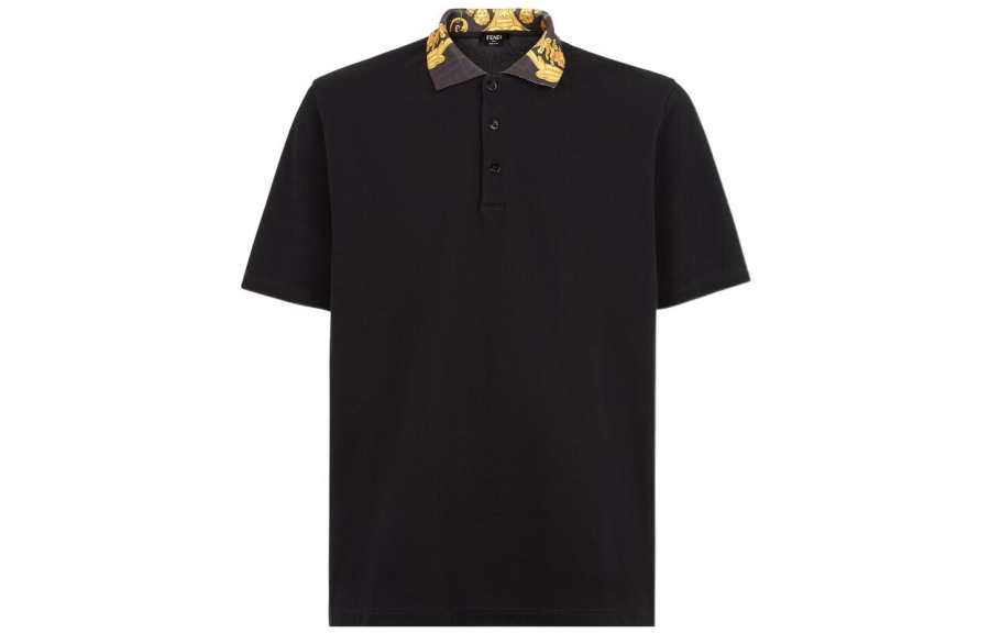 FENDI x VERSACE SS22 Polo Shirt Men's Black