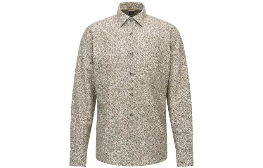 HUGO BOSS Shirt Men's Mixed Gray