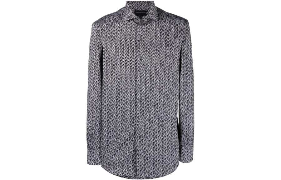 EMPORIO ARMANI SS22 Shirt Men's Black