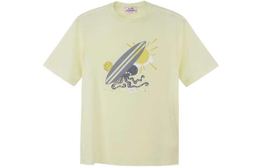 HERMES HERMES SS23 T Shirt Men's Lemon Water